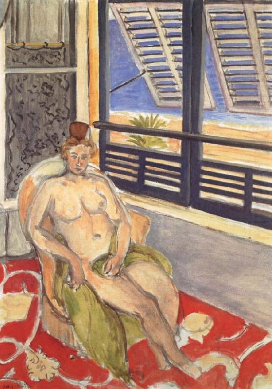 Sitting in the window of the Nude, Henri Matisse
